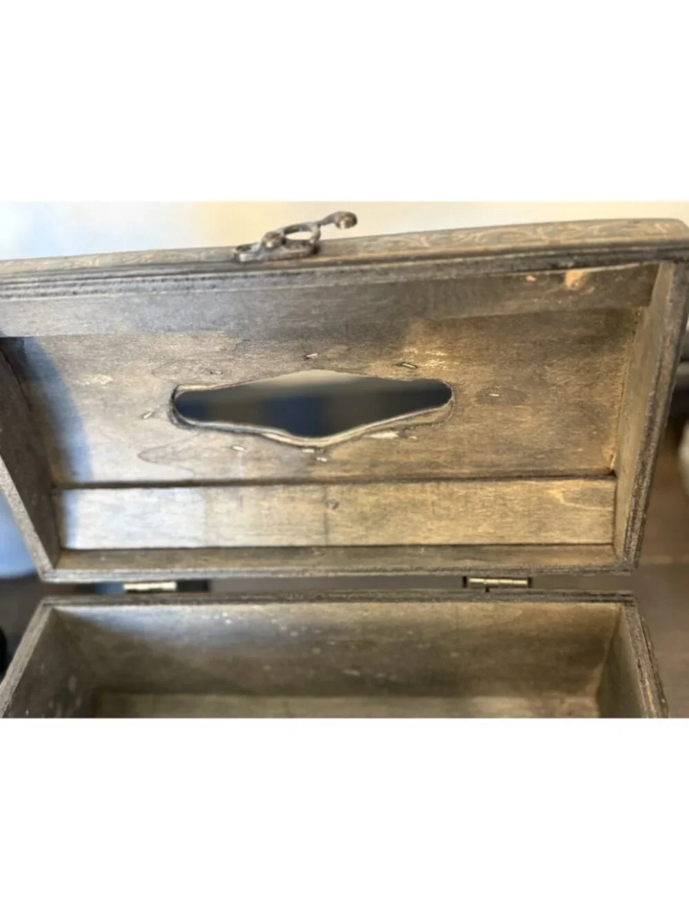 Vintage Metal Nautical Themed Tissue Box- Storage Box